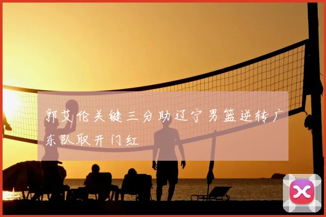 郭艾伦关键三分助辽宁男篮逆转广东队取开门红